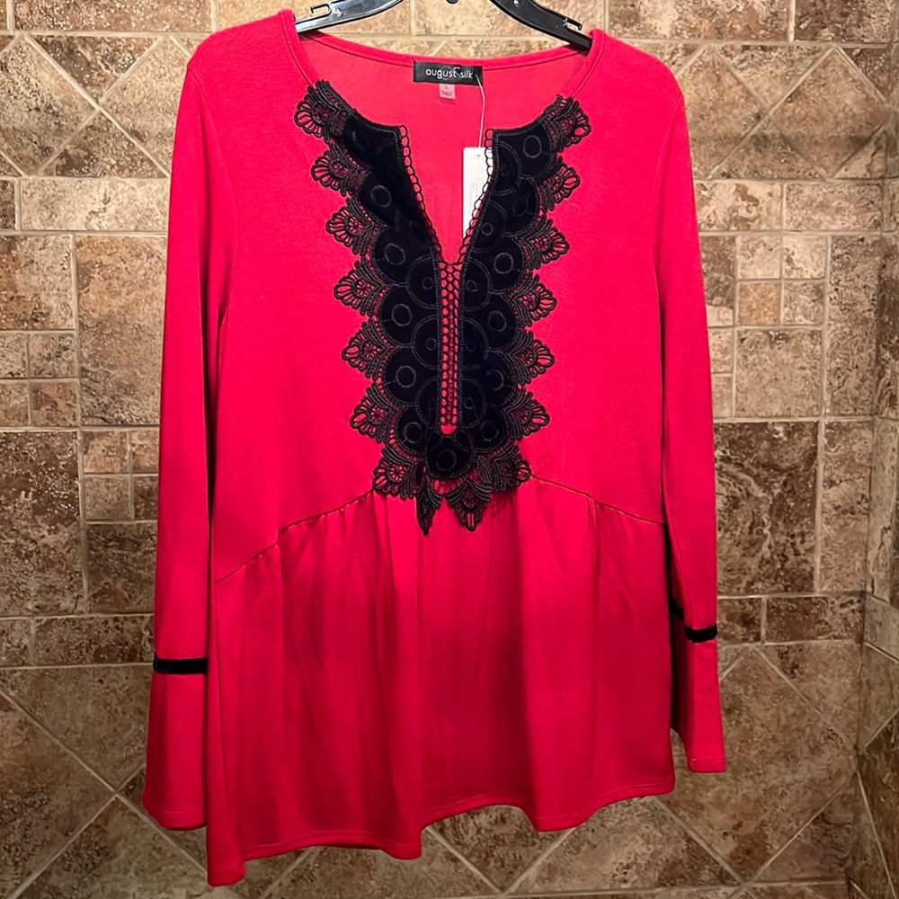 NEW August Silk Tunic Top